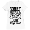 This Girl Is Taken By A Super Sexy June Boyfriend Ladies Fitted T-Shirt