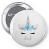 birthday unicorn family series dad Pin-back button