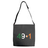 conor stop him at 49 1 Adjustable Strap Totes