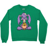 zombie bunny loves brains Crewneck Sweatshirt