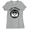 cat crazy Ladies Fitted T-Shirt