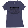 motorcyclist Ladies Fitted T-Shirt