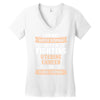I am Not Super Woman But I'm Fighting Uterine Cancer So Close Enough Women's V-Neck T-Shirt