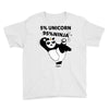 5 Percent Unicorn 95 Percent Ninja Youth Tee