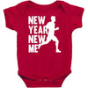 new year, new me running fitness Baby Bodysuit