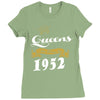 Queens Are Born In 1952 Ladies Fitted T-Shirt