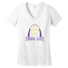 thug life Women's V-Neck T-Shirt