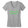 that&rsquo;s what she said t shirt the funny office tee Women's V-Neck T-Shirt