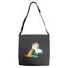 where rainbows come from (green) Adjustable Strap Totes