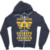 I'm Not a Superhero but I'm a Grandpa Who is Also an Engineer Zipper Hoodie