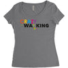 crazy for walking Women's Triblend Scoop T-shirt