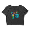 team 10 colorful Crop Top