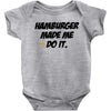Hamburger Baby Onesie