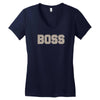 boss funny Women's V-Neck T-Shirt