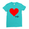 Besties Heart Family Matching Ladies Fitted T-Shirt