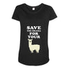 Save The Drama For Your Lama Maternity Scoop Neck T-shirt