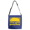 stay gold ponyboy the outsiders movie book Adjustable Strap Totes