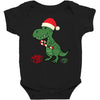 christmas dinosaur Baby Bodysuit
