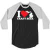 ladies i love michigan craft beer 3/4 Sleeve Shirt