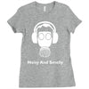 noisy and smelly hazard warnign sign Ladies Fitted T-Shirt