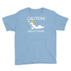 caution men at work Youth Tee