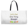 let's get one thing straight im not Weekender Totes