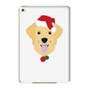 golden retriever dog with red santa's hat iPad Mini 4