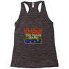 i'm cute see my uncle Racerback Tank
