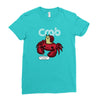 crab Ladies Fitted T-Shirt