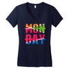 monday crossed out Women's V-Neck T-Shirt