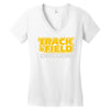 track and field oregon Women's V-Neck T-Shirt
