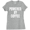 powered by coffee Ladies Fitted T-Shirt