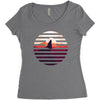 Wolf Women's Triblend Scoop T-shirt