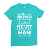 There's This Boy Who Stole My Heart He Calls Me Mom Ladies Fitted T-Shirt