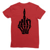 Flipping Someone Off Ladies Fitted T-Shirt