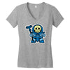 mitesized skeleboy Women's V-Neck T-Shirt