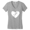 broken heart xxx Women's V-Neck T-Shirt