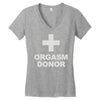orgasm donor Women's V-Neck T-Shirt