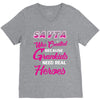 Savta Was Created Because Need Real Heroes V-Neck Tee