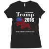 trump 2016 election make america great again Ladies Fitted T-Shirt