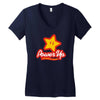 power up Women's V-Neck T-Shirt