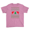 ugly sweater dinosour Youth Tee
