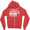 beer drinkers beer diet balance Zipper Hoodie