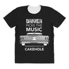 driver picks the music passenger shuts his cakehole All Over Women's T-shirt