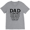 I Love You Dad V-Neck Tee