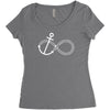 infinity knot anchor rope Women's Triblend Scoop T-shirt