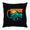 coffee and adventure Throw Pillow