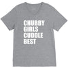 chubby girls cuddle best V-Neck Tee