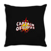 captain obvious Throw Pillow
