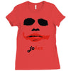 visage joker yeux ferm&eacute;s Ladies Fitted T-Shirt
